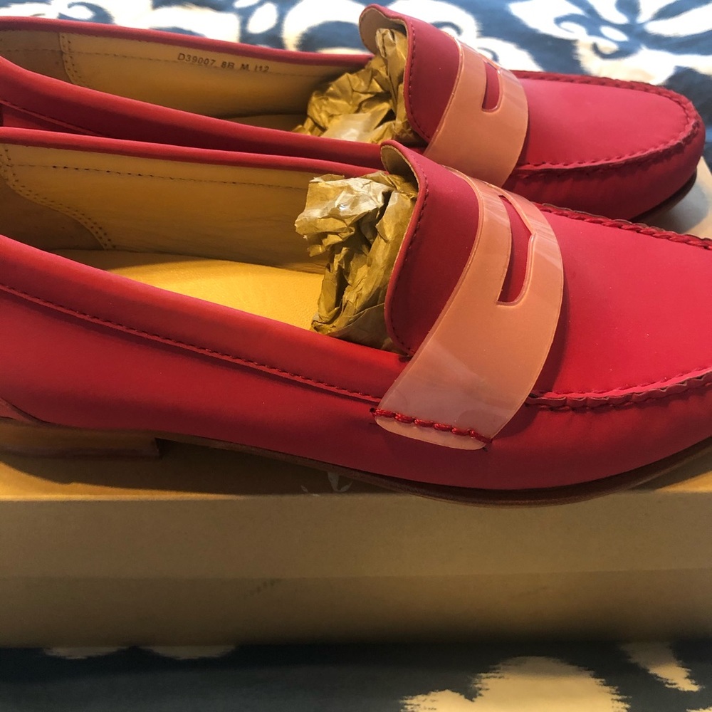 NEW IN THE BOX Pink Cole Haan Penny Loafer